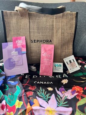 2026 Sephora Limited Edition Tote and Floral Scarf (NIB)